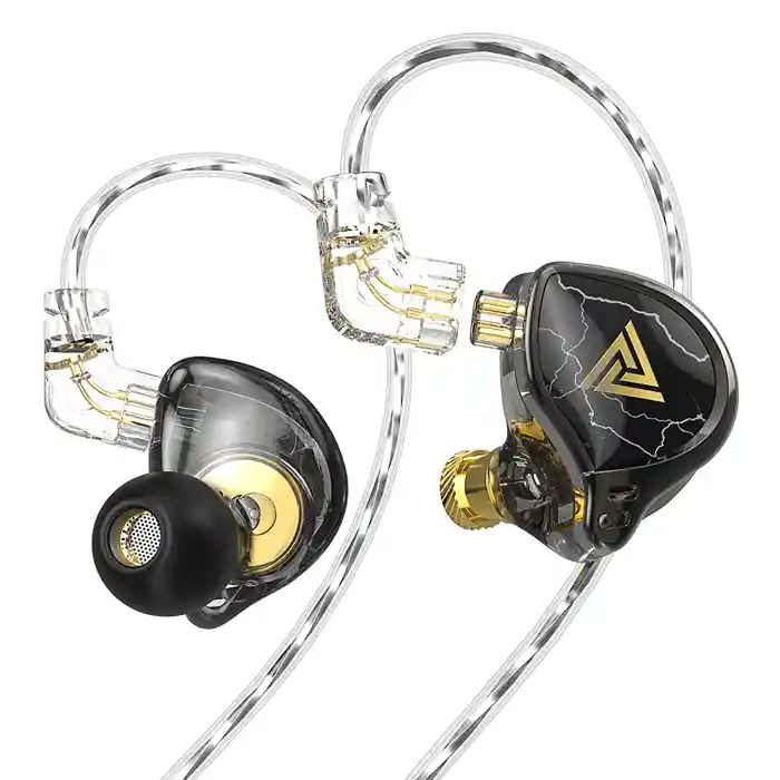 QKZ x HBB Titanium-Coated Diaphragm Driver Earphones (Mic)